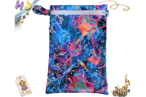 Buy  Small Reusable Wet Bag Firefly Nights PUL now using this page